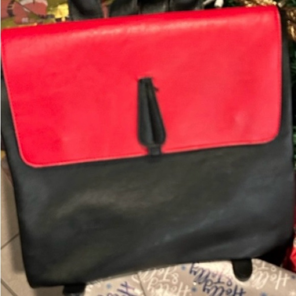 Backpack Red and Black Men's  gorgeous!! In style..eye catcher-great condition